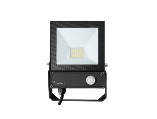 PROJECTEUR-20W-3000K-IP65-IR SENSOR-NOIR