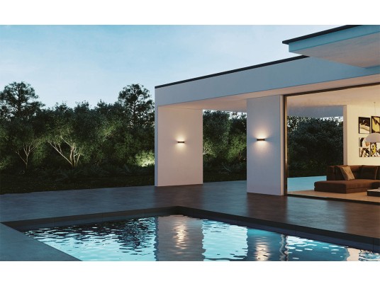 HORIZON 220-UD-2x7W-3CCT-IP65-BLANC