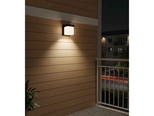 CUBE APPLIQUE-E27-IP65-NOIR