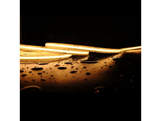 RUBAN COB HAUTE T-125-24V-8W/M-2700K-IRC90-IP67-5M