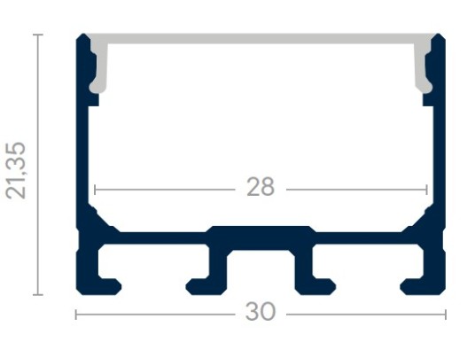 WALLWASHER-KIT-PROFILE-2M-NOIR