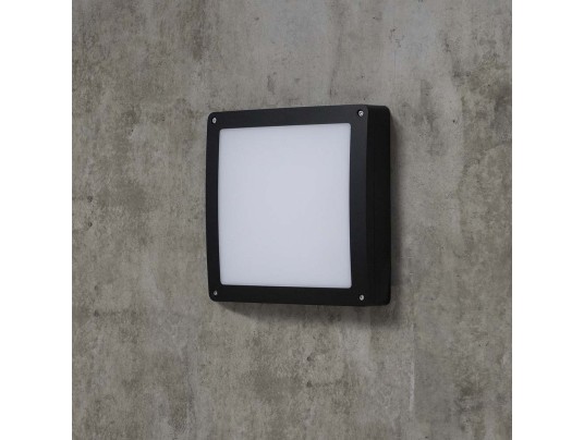 HUBLOT RESI-CARRE-18W-3CCT-IK10-IP65-DETECT-PREAVIS EXTINCTION-NOIR