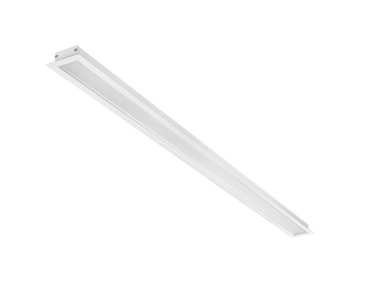 OFFICELINE 120 OPALE PRISM-28W-3CCT-DALI PUSH DIM-ENCASTRE-BLANC