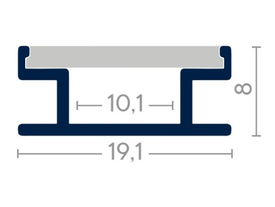 KIT PROFILE ALU-2.6M-TILE