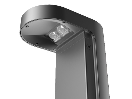 DOPPIO-BORNE-12W-IP65-IK08-3000K-ASYM-GRIS ANTHRACITE