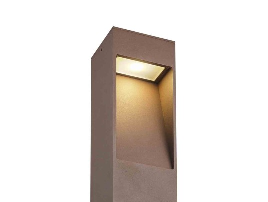 KUBO-BORNE-7W-IP65-3000K-600MM-CORTEN