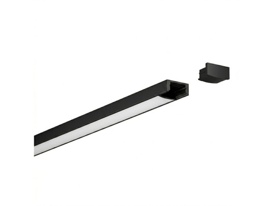 KIT PROFILE ALU-2M-PLAT-NOIR