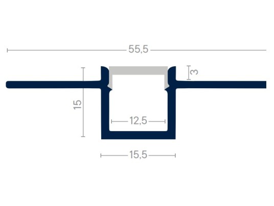 KIT PROFILE ALU-TRIMLESS-2.6M